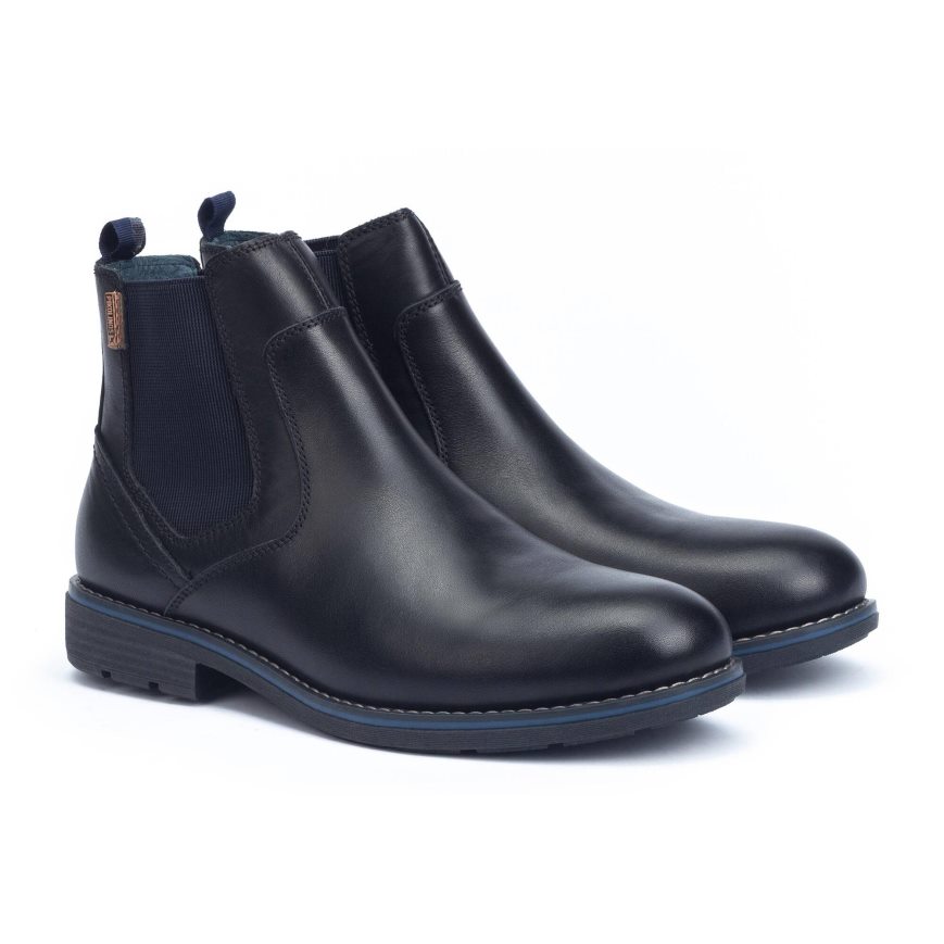 Men's Pikolinos YORK Chelsea Boots Black | NZ TA3781Q